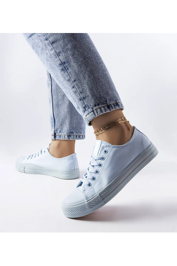 Zapatillas de tela azul... 2