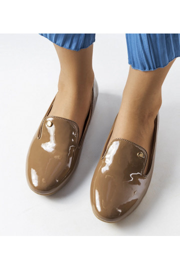 Zapatos Lang de charol marrón 2
