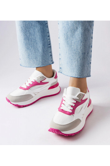 Zapatillas blancas y rosas... 2