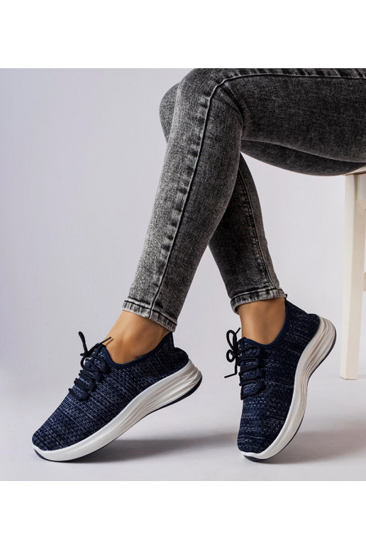 Zapatillas de tela azul Tommaso