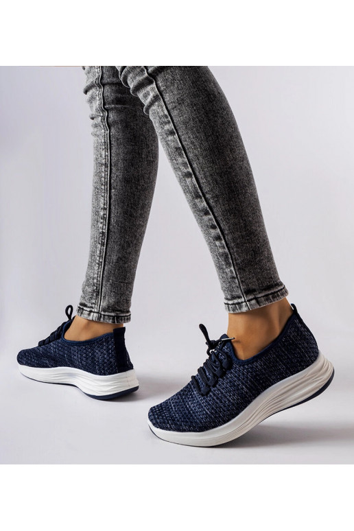 Zapatillas de tela azul Tommaso