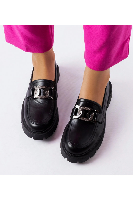 Mocasines elegantes negros con...