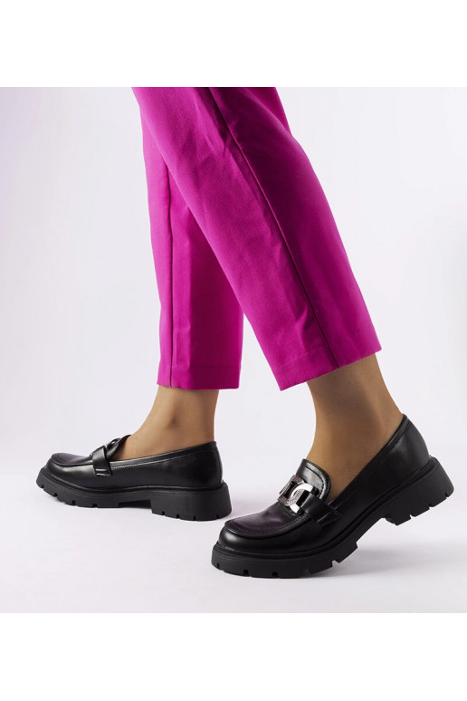 Mocasines elegantes negros con...
