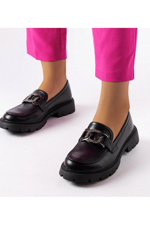 Mocasines elegantes negros con...