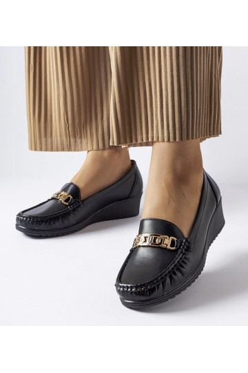Mocasines con cuña y...
