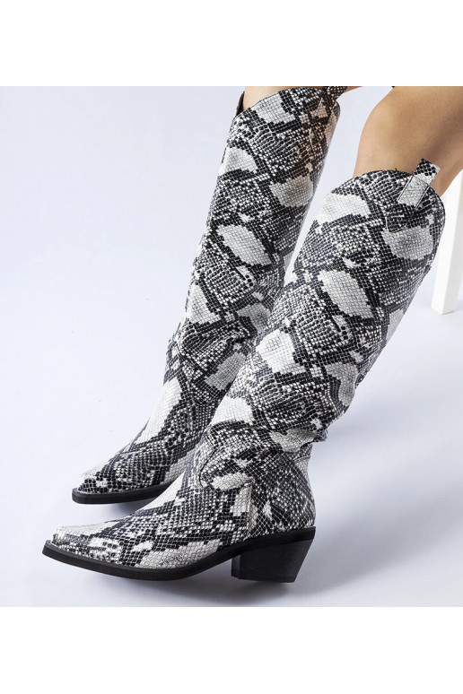 Botas vaqueras con estampado de...