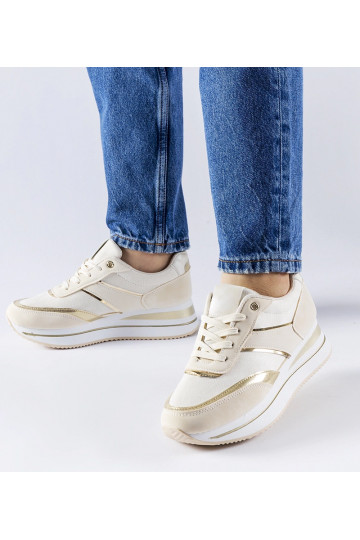 Zapatillas beige sobre...