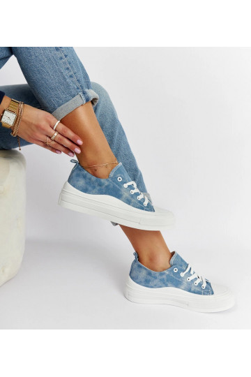Zapatillas de plataforma Blais azules 2