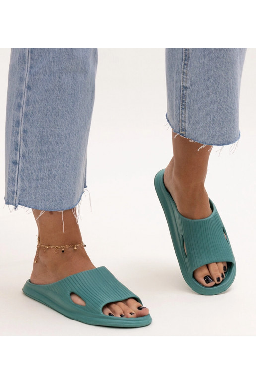 Pantuflas de espuma verde mirto