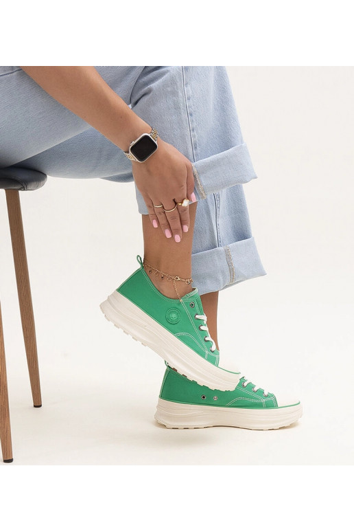 Zapatillas deportivas verdes con...