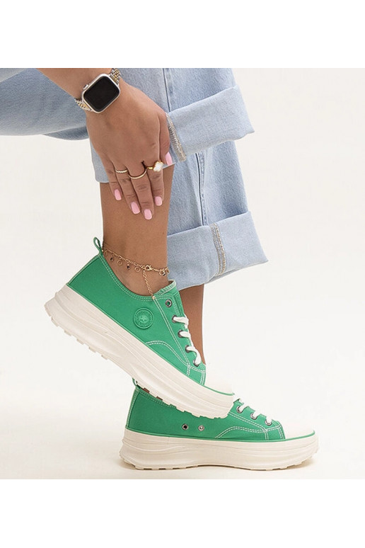 Zapatillas deportivas verdes con...