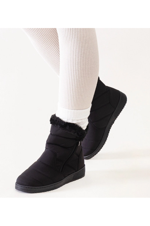 Botas de nieve negras decoradas con...