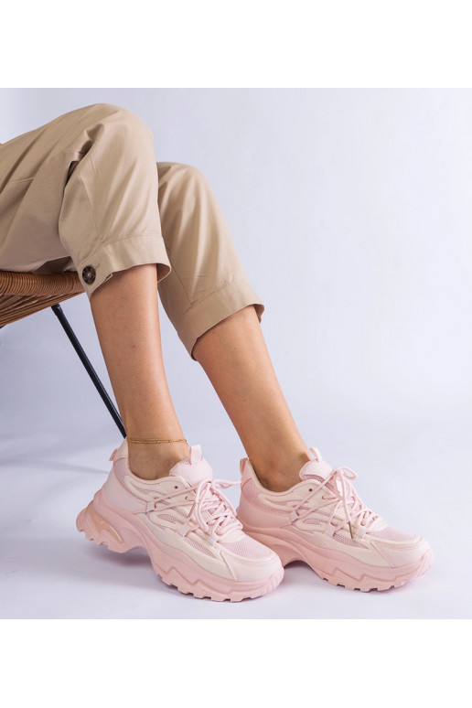 Zapatillas deportivas rosas con suela...