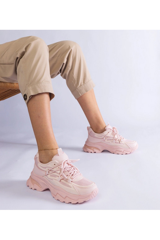 Zapatillas deportivas rosas con suela...