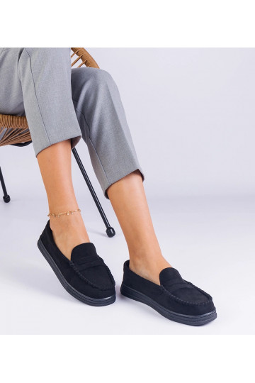 Zapatos de mujer negros de ante sintético Sevilia