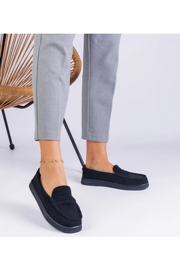 Zapatos de mujer negros de ante sintético Sevilia 2