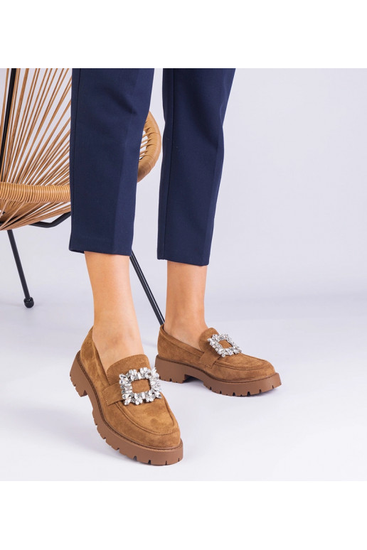 Mocasines de mujer de color marrón...