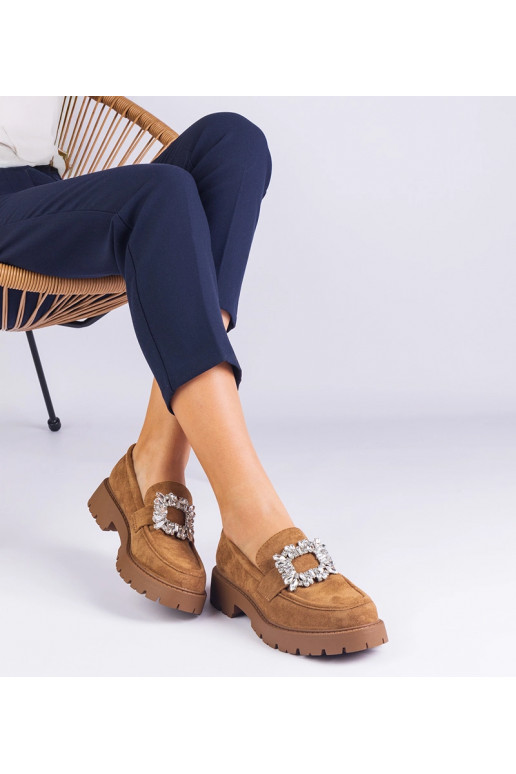 Mocasines de mujer de color marrón...