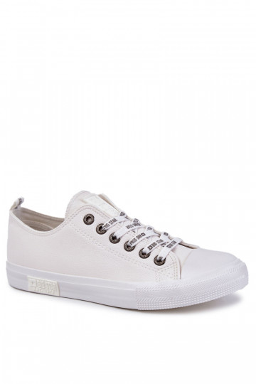 Zapatillas deportivas de cuero para hombre Big Star KK174052 de color blanco
