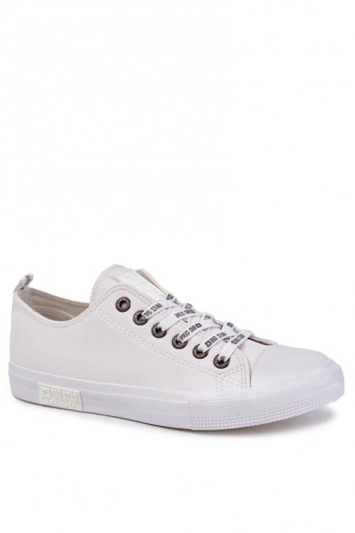 Zapatillas de piel para hombre. Big Star KK174052 el color blanco