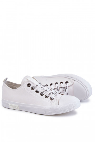 Zapatillas de piel para hombre. Big Star KK174052 el color blanco 2