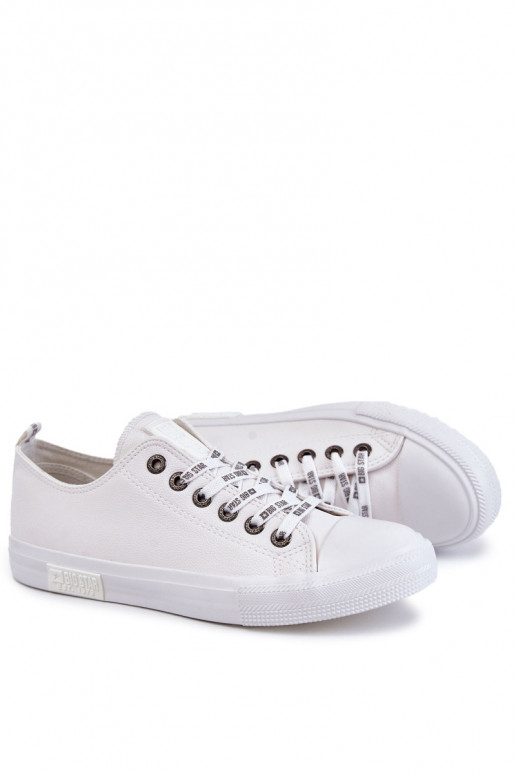 Zapatillas de piel para hombre. Big Star KK174052 el color blanco