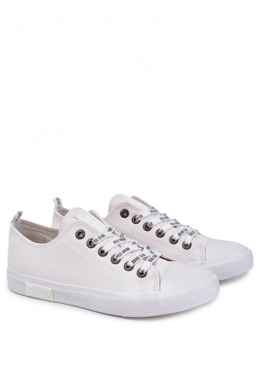 Zapatillas de piel para hombre. Big Star KK174052 el color blanco
