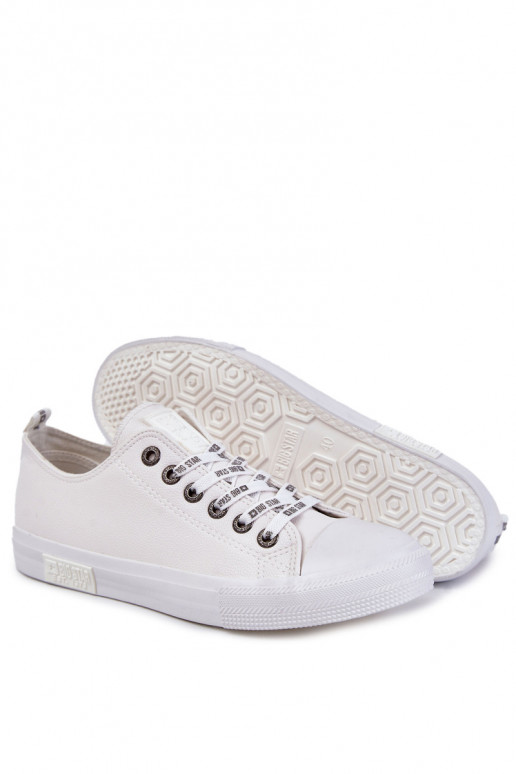 Zapatillas de piel para hombre. Big Star KK174052 el color blanco
