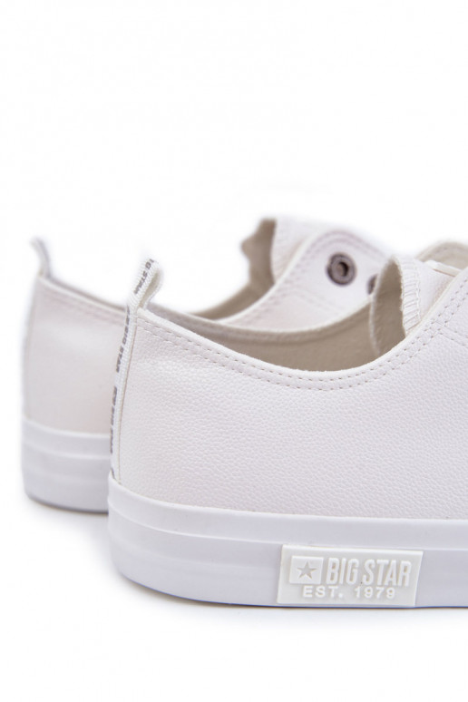Zapatillas de piel para hombre. Big Star KK174052 el color blanco