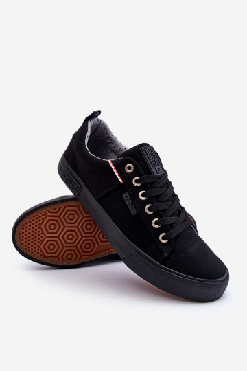 Bajo para los hombres  zapatos casuales Big Star KK174002 de color negro 2