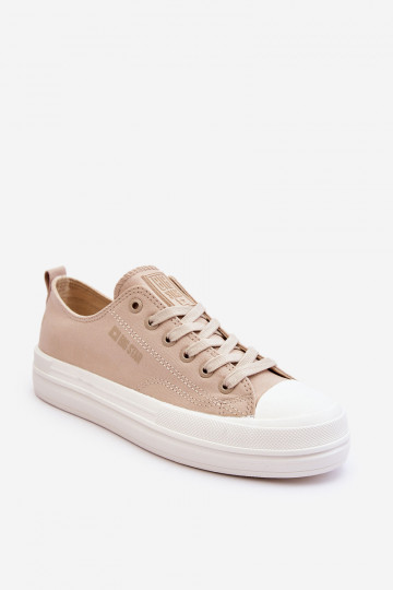 Zapatillas bajas con cordones Big Star LL274969 de color arena 2