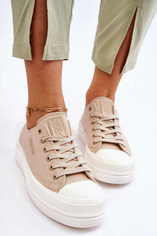 Bajo con cordones Zapatillas Big Star LL274969 beige Bajo con cordones Zapatillas Big Star LL274969 beige