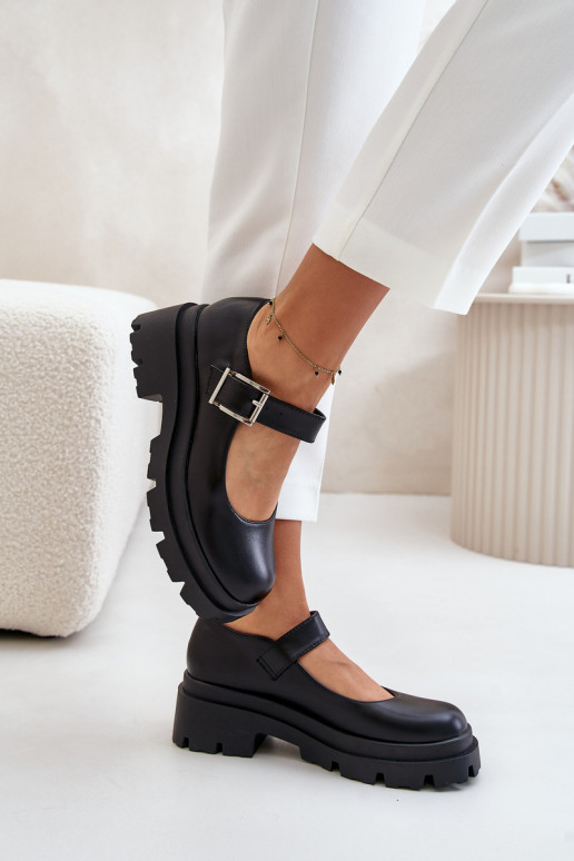 Botas con hebillas negras Plikuria Botas con hebillas negras Plikuria