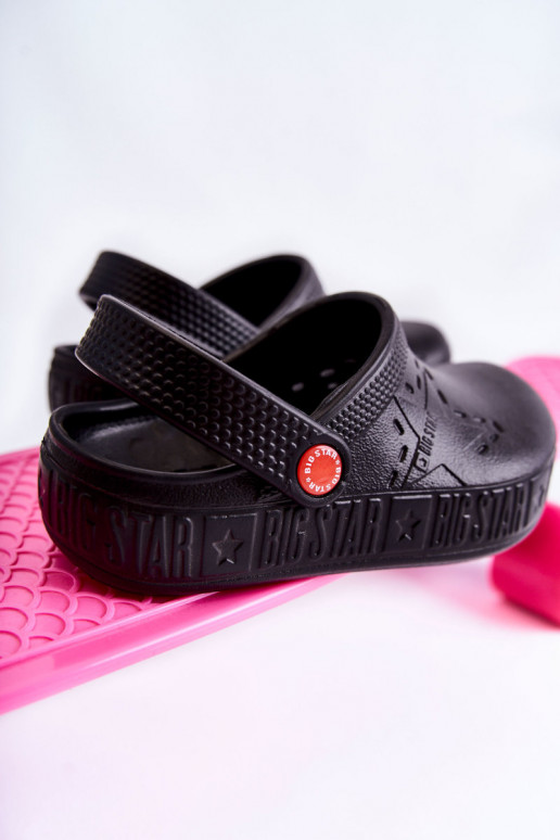 Infantil Zapatillas ligeras cocodrilos Big Star II375001 de color negro