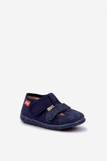 Chanclas Milami infantiles con cierres de velcro en color azul marino Reathiana
