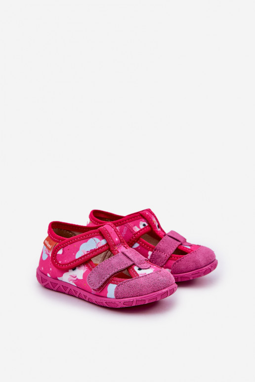Zapatillas Milami Infantil con sujetadores adhesivos EN unicornios color rosa Reathiana