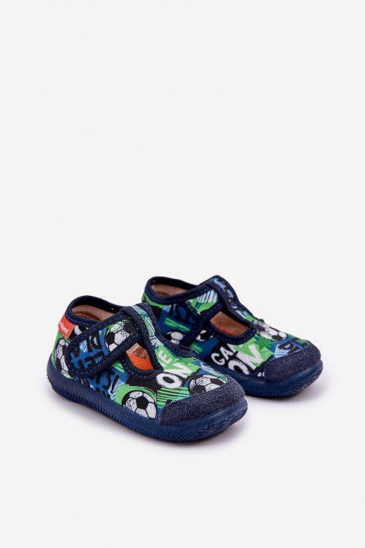 Zapatillas Milami Infantil Elastyczne con sujetadores adhesivos EN Pelotas azul oscuro Ambette Zapatillas Milami Infantil Elastyczne con sujetadores adhesivos EN Pelotas azul oscuro Ambette