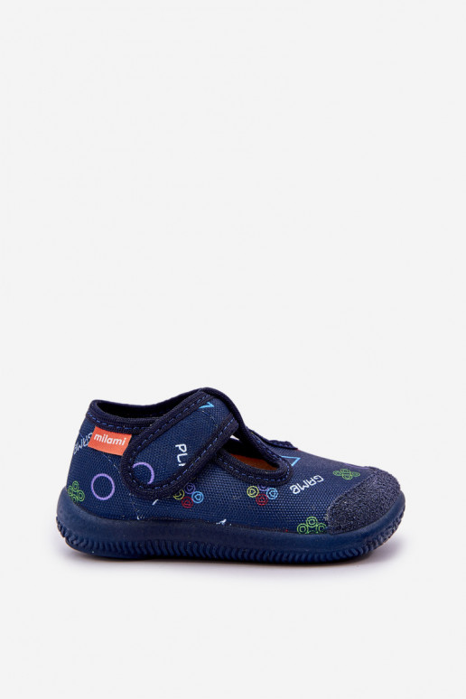Zapatillas Milami Infantil Elastyczne con sujetadores adhesivos azul oscuro Ambette