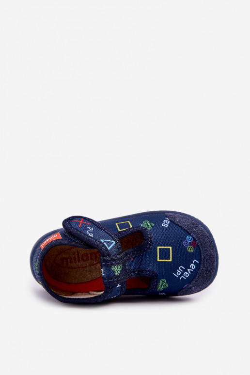Zapatillas Milami Infantil Elastyczne con sujetadores adhesivos azul oscuro Ambette