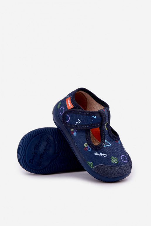 Zapatillas Milami Infantil Elastyczne con sujetadores adhesivos azul oscuro Ambette