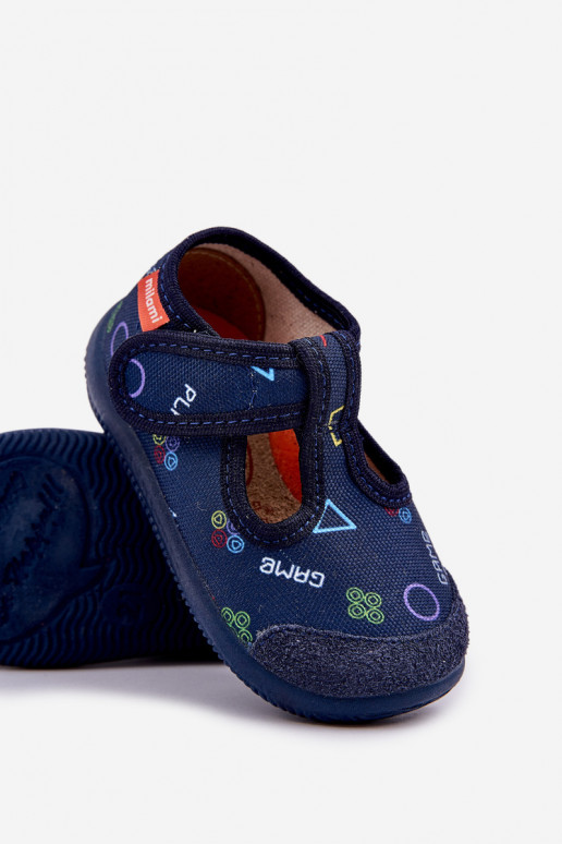 Zapatillas Milami Infantil Elastyczne con sujetadores adhesivos azul oscuro Ambette