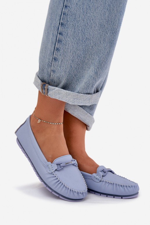 isósceles Piel Mocasines con adornos S.Barski LR51-547 color azul isósceles Piel Mocasines con adornos S.Barski LR51-547 color azul