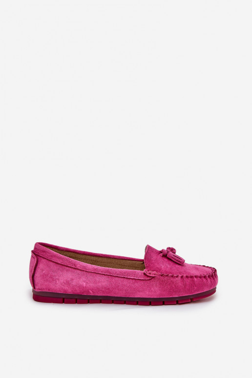 apartamento de mujeres Mocasines clásicos de ante. S.Barski LR51-548 color rosa apartamento de mujeres Mocasines clásicos de ante. S.Barski LR51-548 color rosa