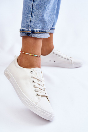 Femenino Suavemente zapatillas de suela plana Big Star LL274058 el color blanco