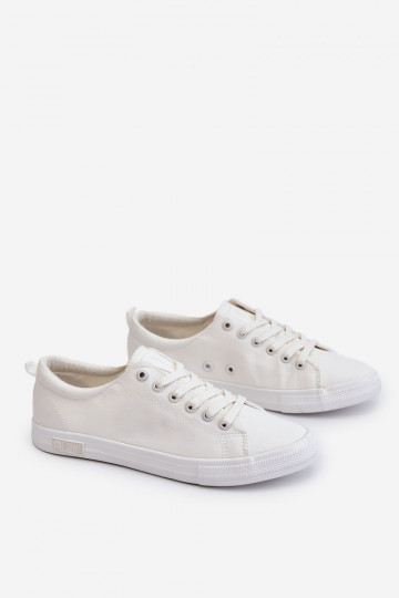 Femenino Suavemente zapatillas de suela plana Big Star LL274058 el color blanco 2