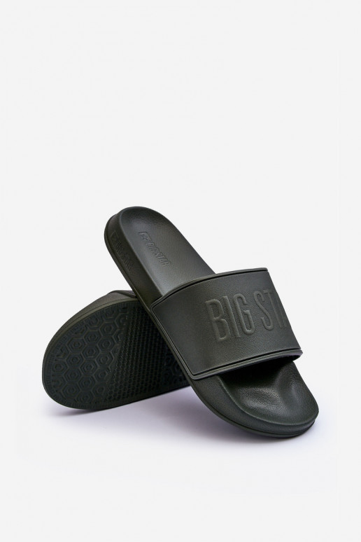 Pantuflas ligeras de espuma Tiene quesculino Big Star MM174324 de color caqui