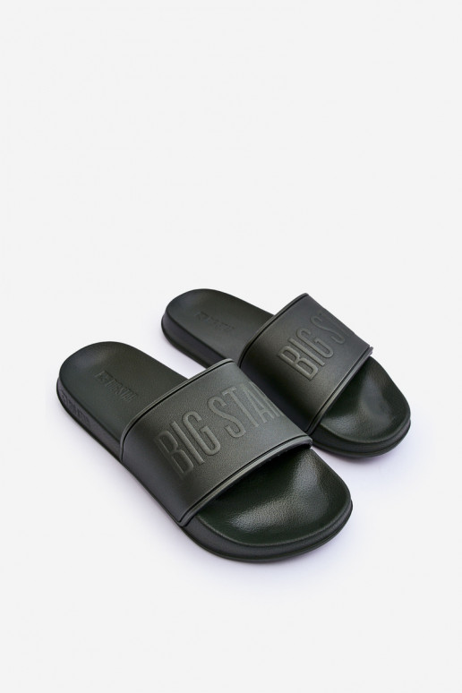 Pantuflas ligeras de espuma Tiene quesculino Big Star MM174324 de color caqui