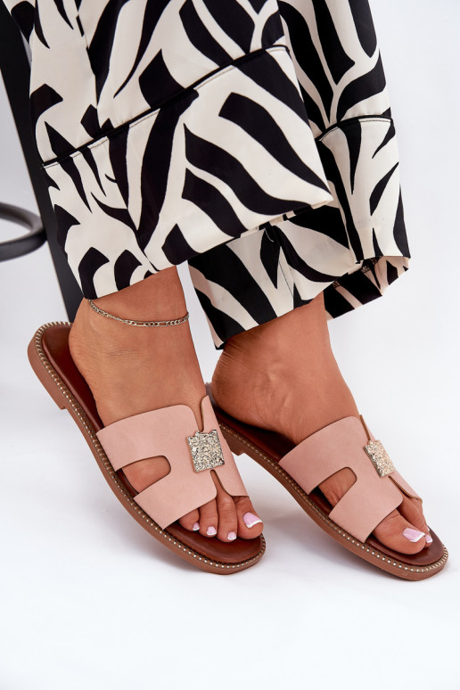 isósceles Zapatillas Con recortes y decoracion color rosa Bohalis