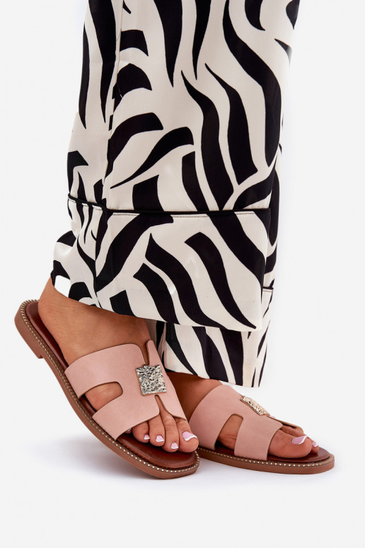 isósceles Zapatillas Con recortes y decoracion color rosa Bohalis