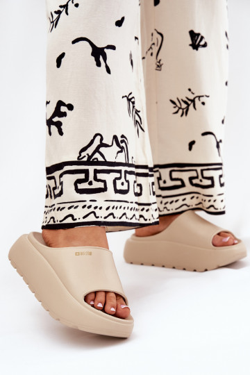 Zapatillas ligeras zapatillas de mujer con una plataforma Big Star RR274A569 beige 2